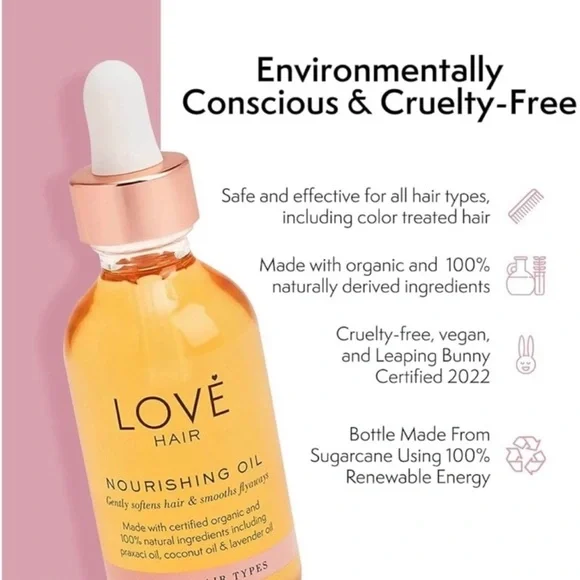 Love Hair NWT Hair Nourishing Oil 2 FL OZ. - Picture 7 of 10